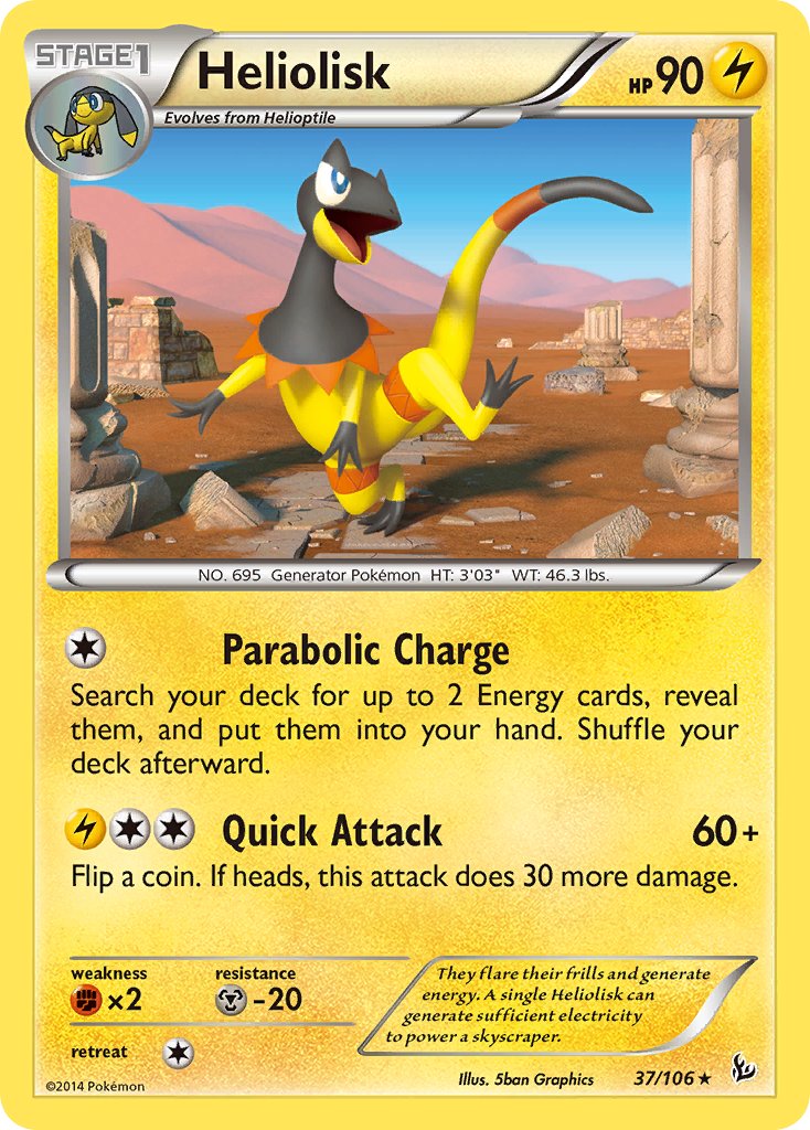 Heliolisk (37/106) (Theme Deck Exclusive) [XY: Flashfire] - Waypoint Games CA