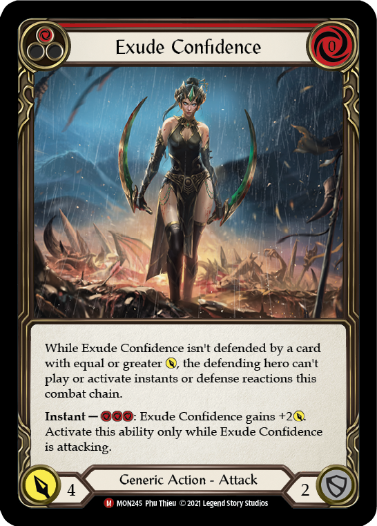 Exude Confidence [MON245-RF] (Monarch)  1st Edition Rainbow Foil - Waypoint Games CA