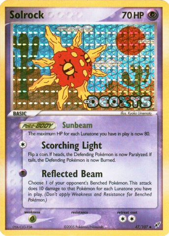 Solrock (47/107) (Stamped) [EX: Deoxys] - Waypoint Games CA