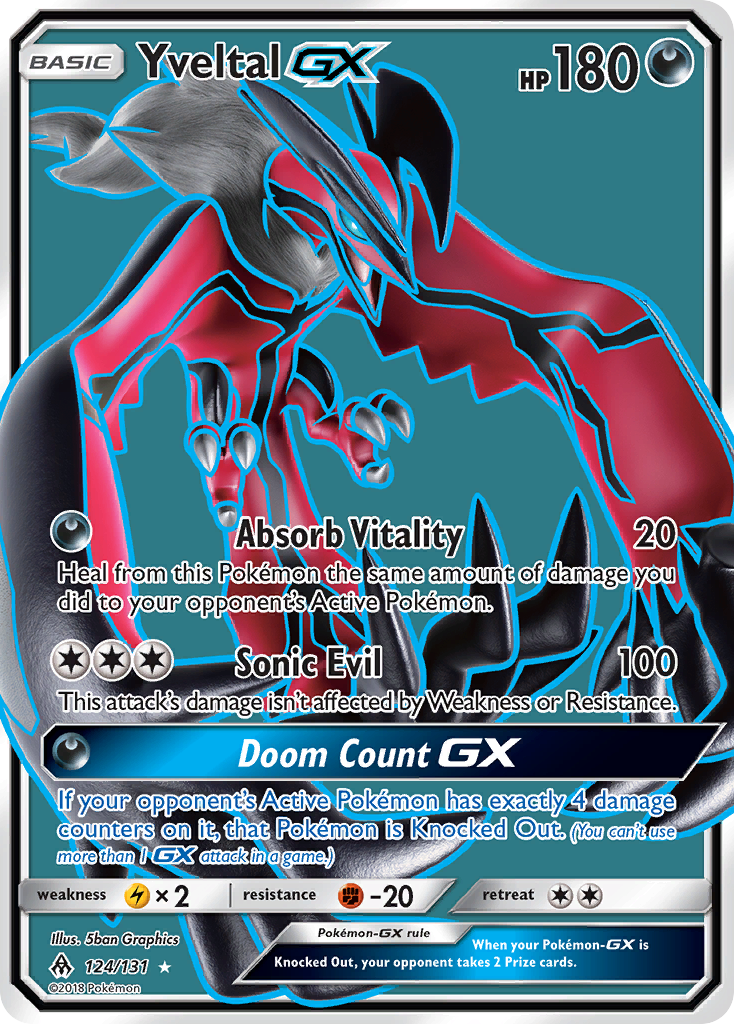Yveltal GX (124/131) [Sun & Moon: Forbidden Light] - Waypoint Games CA