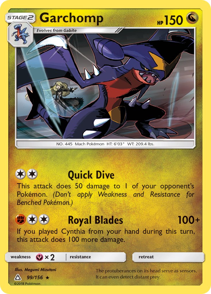 Garchomp (99/156) (Cracked Ice Holo) (Theme Deck Exclusive) [Sun & Moon: Ultra Prism] - Waypoint Games CA