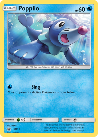 Popplio (SM03) [Sun & Moon: Black Star Promos] - Waypoint Games CA