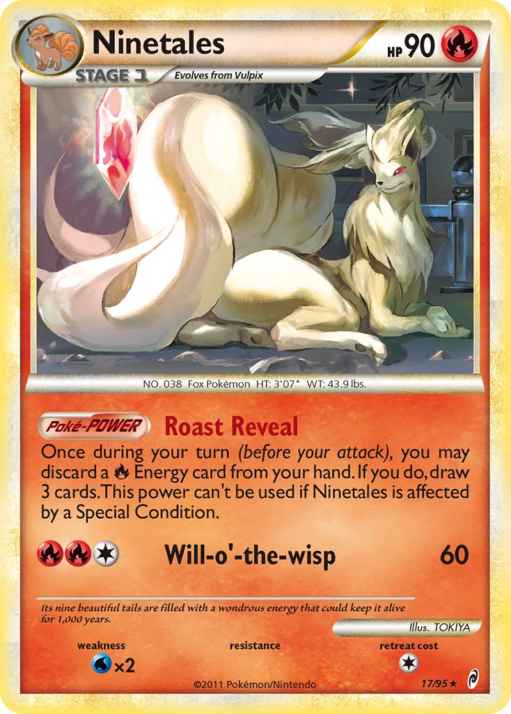 Ninetales (17/95) (Theme Deck Exclusive) [HeartGold & SoulSilver: Call of Legends] - Waypoint Games CA