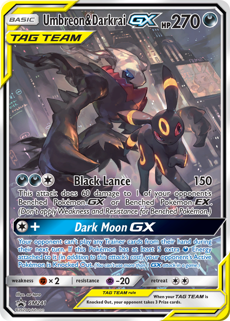 Umbreon & Darkrai GX (SM241) (Jumbo Card) [Sun & Moon: Black Star Promos] - Waypoint Games CA