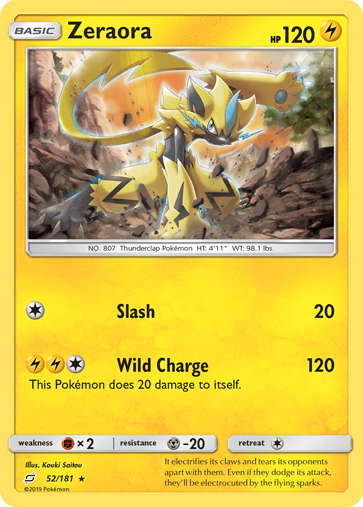 Zeraora (52/181) [Sun & Moon: Team Up] - Waypoint Games CA