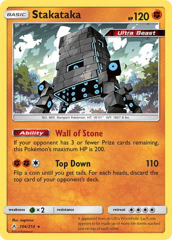 Stakataka (106/214) [Sun & Moon: Unbroken Bonds] - Waypoint Games CA