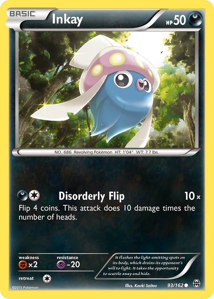 Inkay (93/162) [XY: BREAKthrough] - Waypoint Games CA
