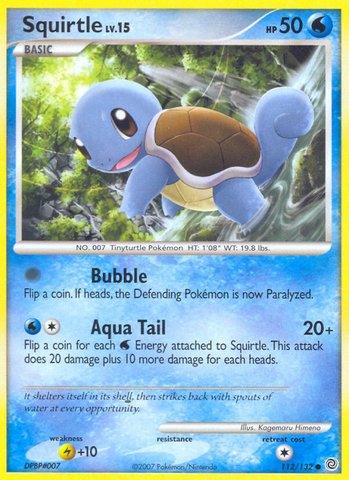 Squirtle (112/132) [Diamond & Pearl: Secret Wonders] - Waypoint Games CA