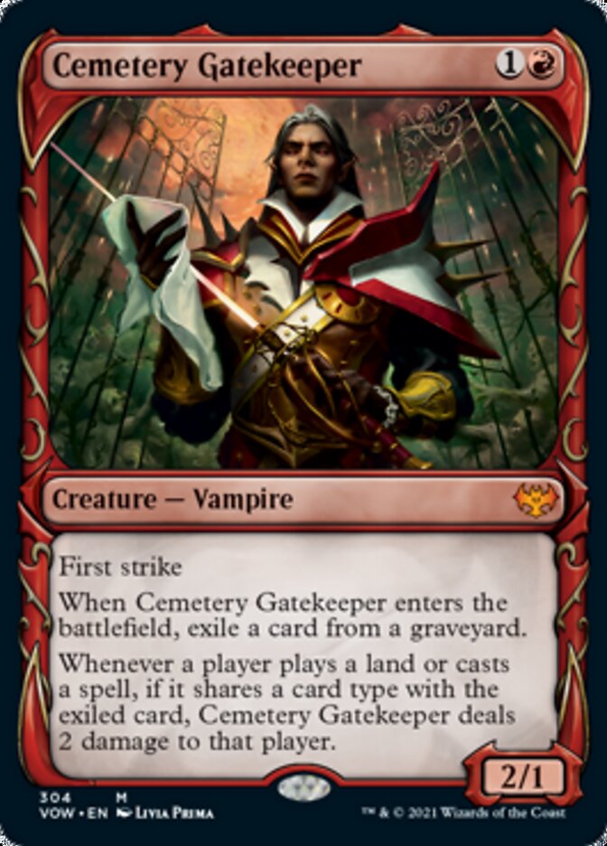 Cemetery Gatekeeper (Showcase Fang Frame) [Innistrad: Crimson Vow] - Waypoint Games CA