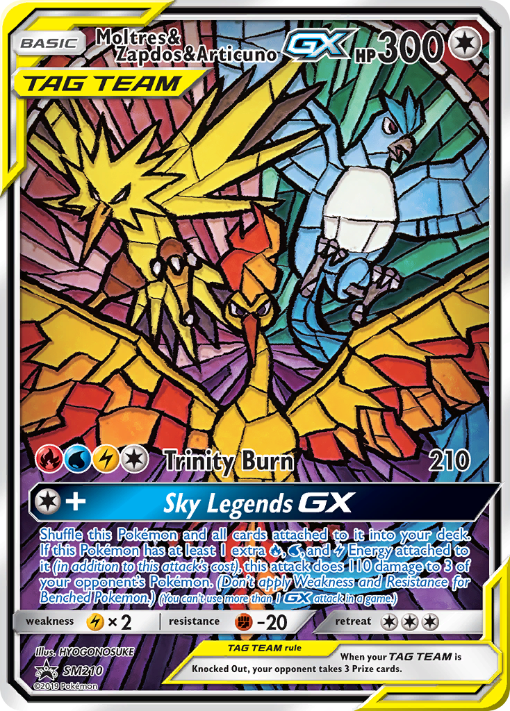 Moltres & Zapdos & Articuno GX (SM210) [Sun & Moon: Black Star Promos] - Waypoint Games CA