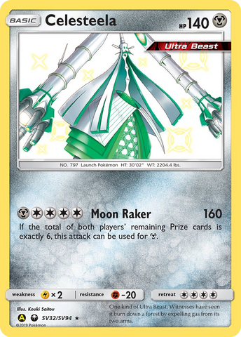 Celesteela (SV32/SV94) [Sun & Moon: Hidden Fates - Shiny Vault] - Waypoint Games CA