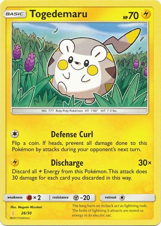 Togedemaru (26/30) [Sun & Moon: Trainer Kit - Alolan Raichu] - Waypoint Games CA