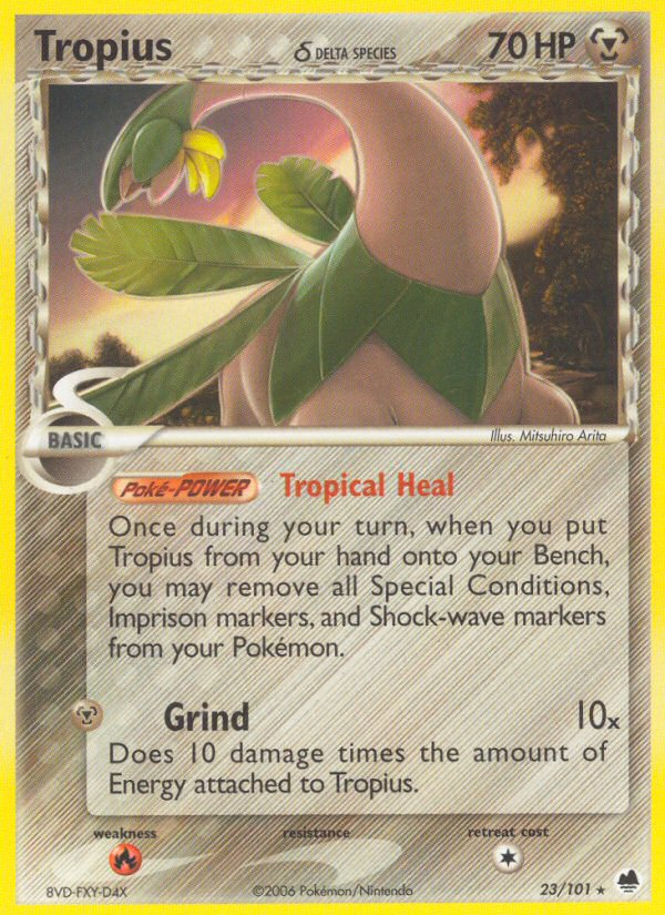 Tropius (23/101) (Delta Species) [EX: Dragon Frontiers] - Waypoint Games CA