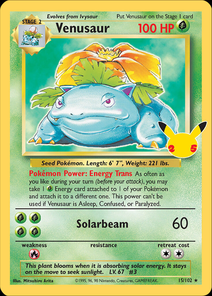 Venusaur (15/102) [Celebrations: 25th Anniversary - Classic Collection] - Waypoint Games CA