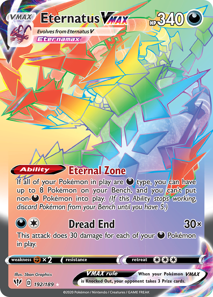 Eternatus VMAX (192/189) [Sword & Shield: Darkness Ablaze] - Waypoint Games CA