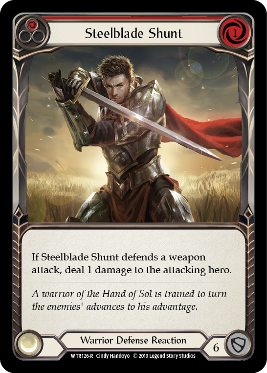 Steelblade Shunt (Red) [WTR126-R] (Welcome to Rathe)  Alpha Print Normal - Waypoint Games CA