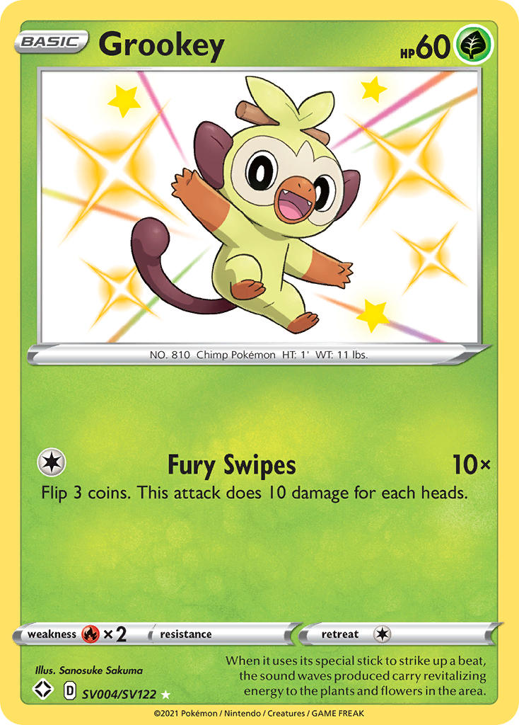Grookey (SV004/SV122) [Sword & Shield: Shining Fates] - Waypoint Games CA