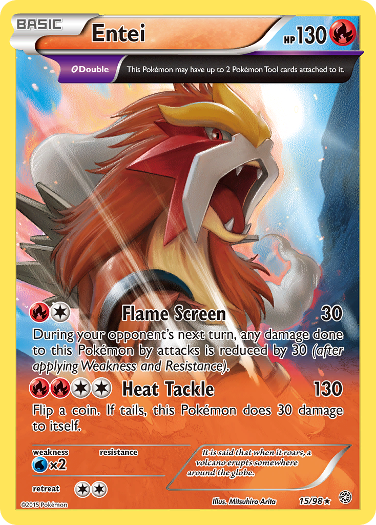 Entei (15/98) [XY: Ancient Origins] - Waypoint Games CA