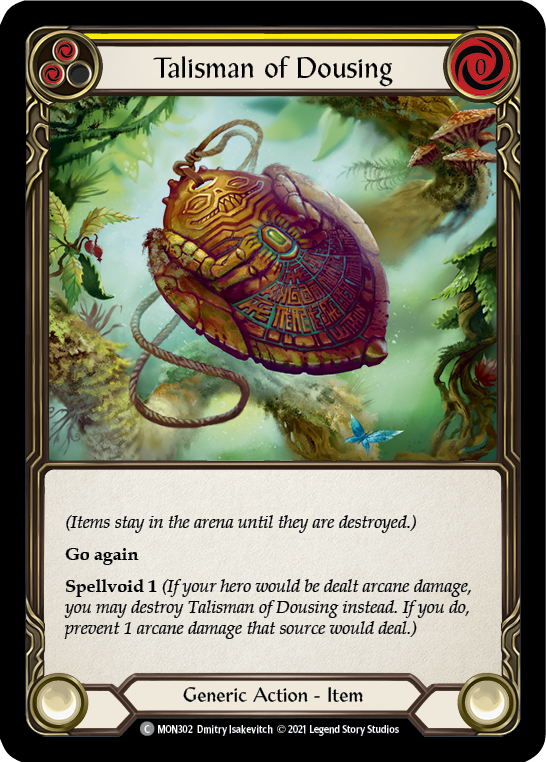 Talisman of Dousing [MON302-RF] (Monarch)  1st Edition Rainbow Foil - Waypoint Games CA