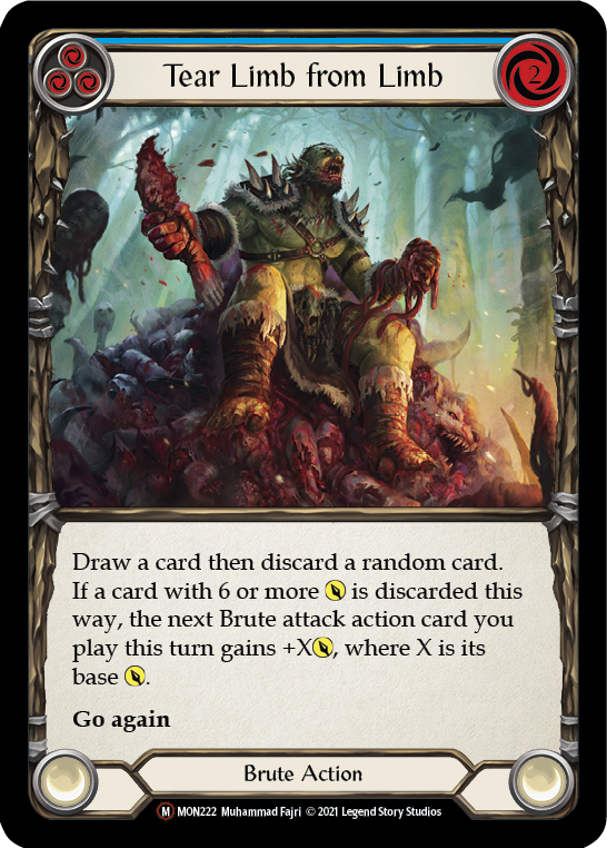 Tear Limb from Limb [U-MON222-RF] (Monarch Unlimited)  Unlimited Rainbow Foil - Waypoint Games CA