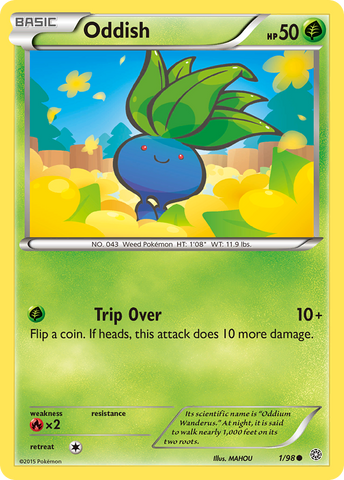 Oddish (1/98) [XY: Ancient Origins] - Waypoint Games CA