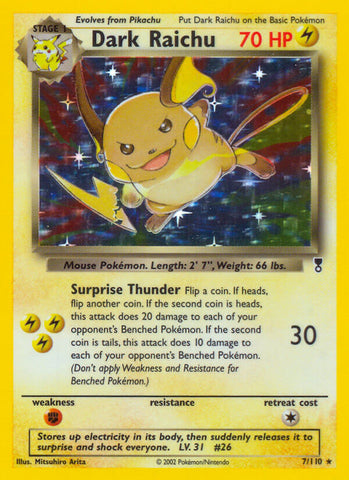 Dark Raichu (7/110) (WotC) (Theme Deck Exclusive) [Legendary Collection] - Waypoint Games CA