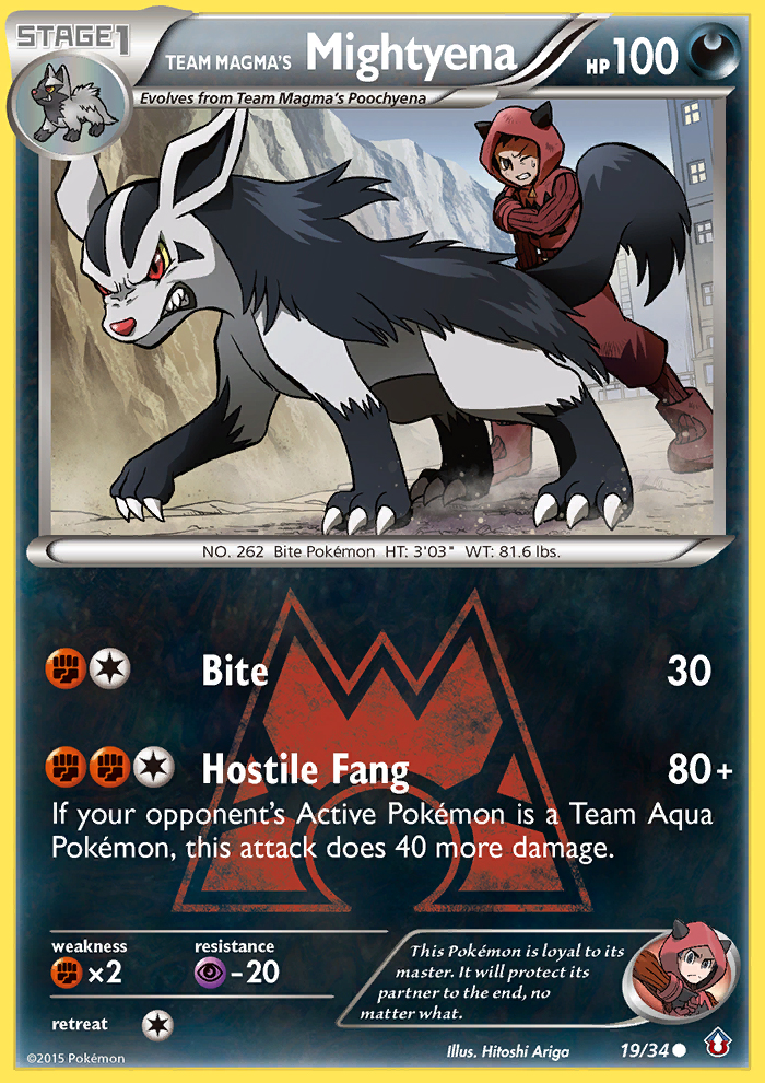 Team Magma's Mightyena (19/34) [XY: Double Crisis] - Waypoint Games CA