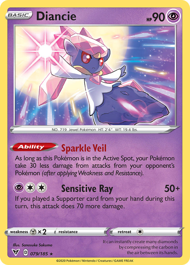 Diancie (079/185) [Sword & Shield: Vivid Voltage] - Waypoint Games CA