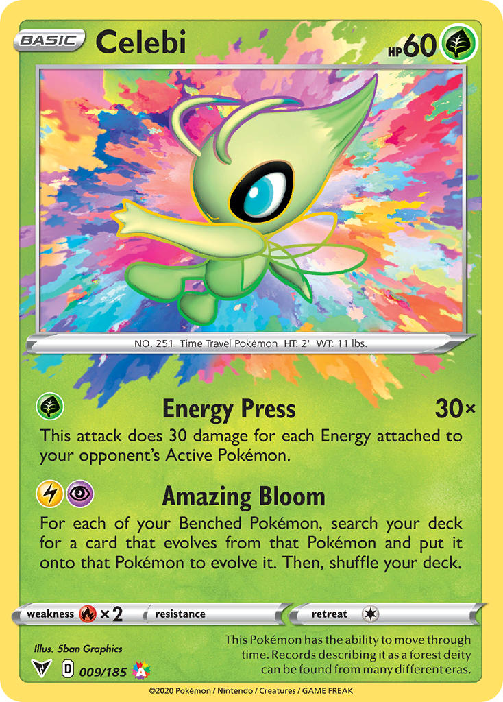 Celebi (009/185) [Sword & Shield: Vivid Voltage] - Waypoint Games CA