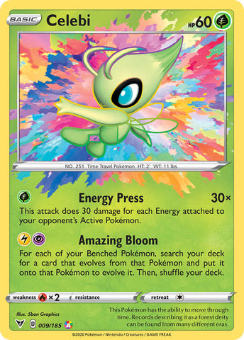 Celebi (009/185) [Sword & Shield: Vivid Voltage] - Waypoint Games CA