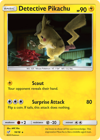 Detective Pikachu (10/18) [Sun & Moon: Detective Pikachu] - Waypoint Games CA