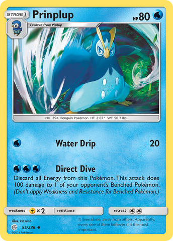 Prinplup (55/236) [Sun & Moon: Cosmic Eclipse] - Waypoint Games CA