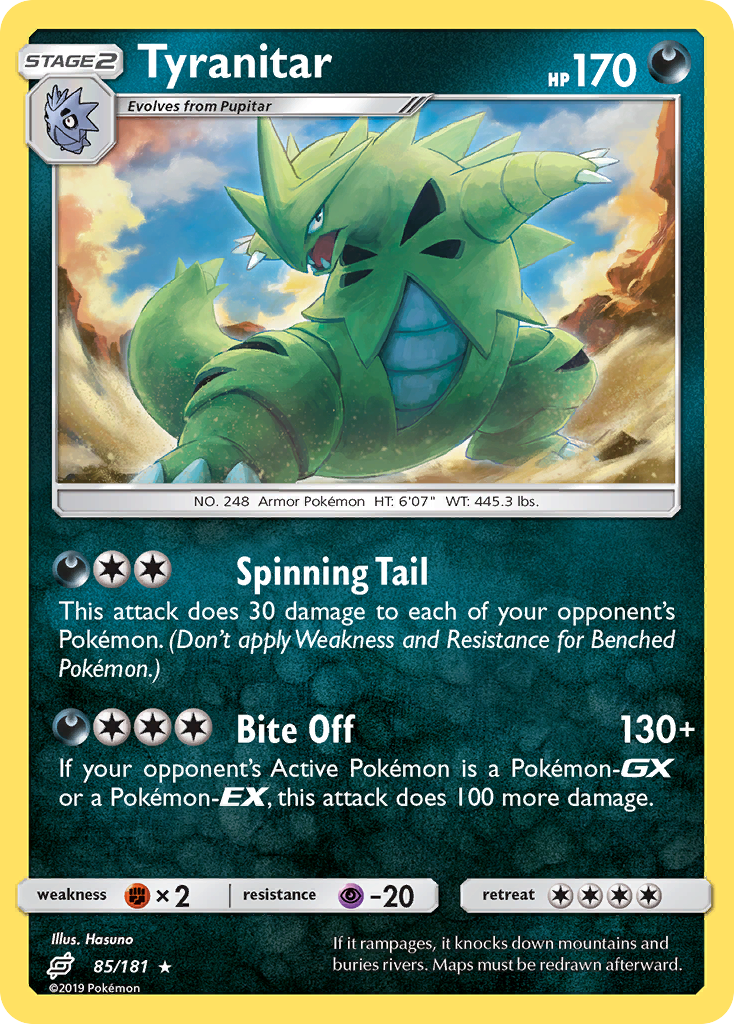 Tyranitar (85/181) [Sun & Moon: Team Up] - Waypoint Games CA