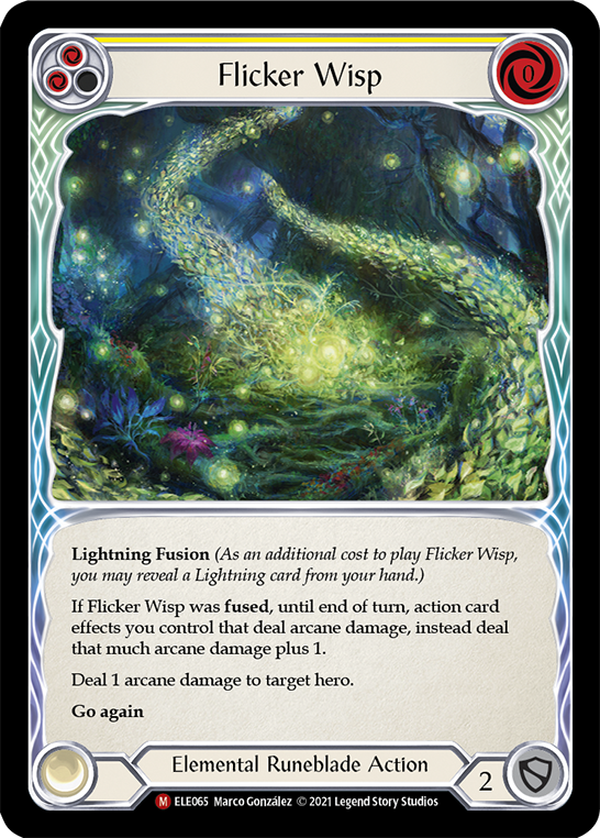 Flicker Wisp [ELE065] (Tales of Aria)  1st Edition Normal - Waypoint Games CA