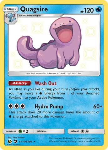 Quagsire (SV10/SV94) [Sun & Moon: Hidden Fates - Shiny Vault] - Waypoint Games CA