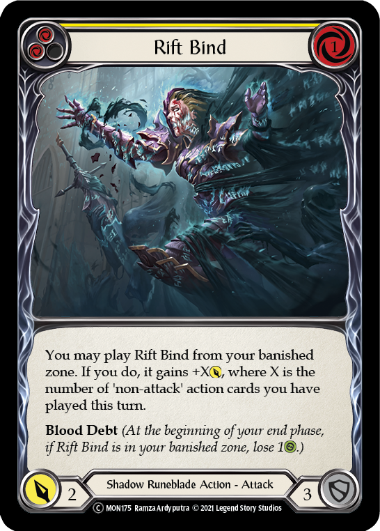 Rift Bind (Yellow) [U-MON175] (Monarch Unlimited)  Unlimited Normal - Waypoint Games CA