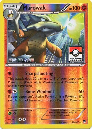 Marowak (78/162) (League Promo 2nd Place) [XY: BREAKthrough] - Waypoint Games CA
