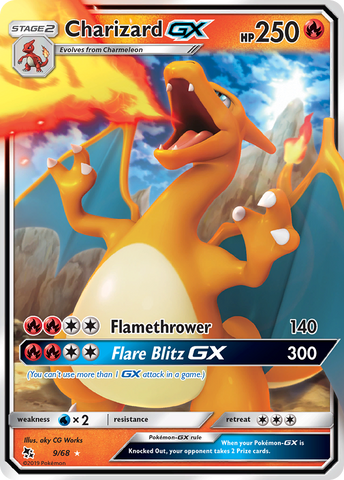 Charizard GX (9/68) [Sun & Moon: Hidden Fates] - Waypoint Games CA