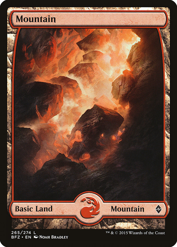 Mountain (265) (Full Art) [Battle for Zendikar]