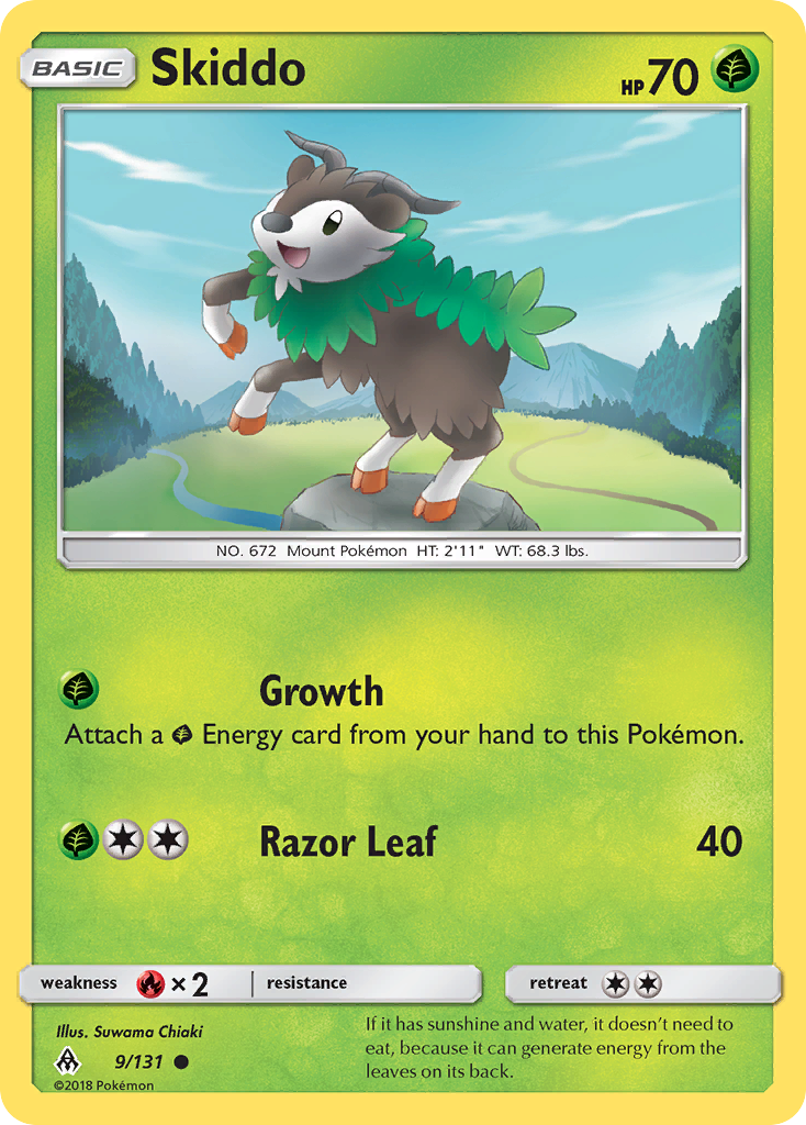 Skiddo (9/131) [Sun & Moon: Forbidden Light] - Waypoint Games CA