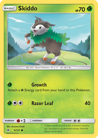 Skiddo (9/131) [Sun & Moon: Forbidden Light] - Waypoint Games CA