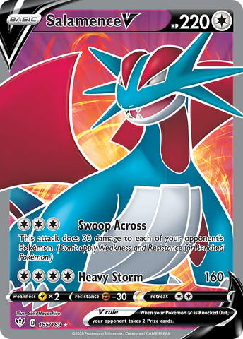 Salamence V (185/189) [Sword & Shield: Darkness Ablaze] - Waypoint Games CA