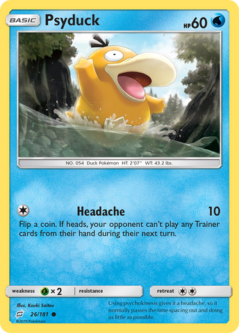 Psyduck (26/181) [Sun & Moon: Team Up] - Waypoint Games CA