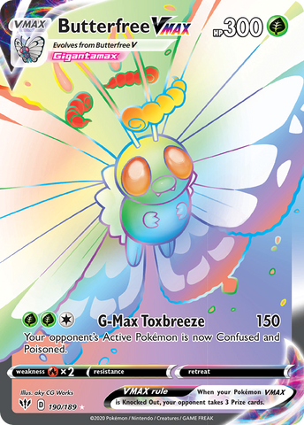 Butterfree VMAX (190/189) [Sword & Shield: Darkness Ablaze] - Waypoint Games CA