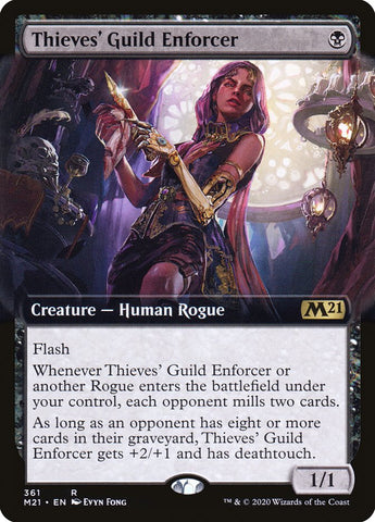 Thieves' Guild Enforcer (Extended Art) [Core Set 2021] - Waypoint Games CA