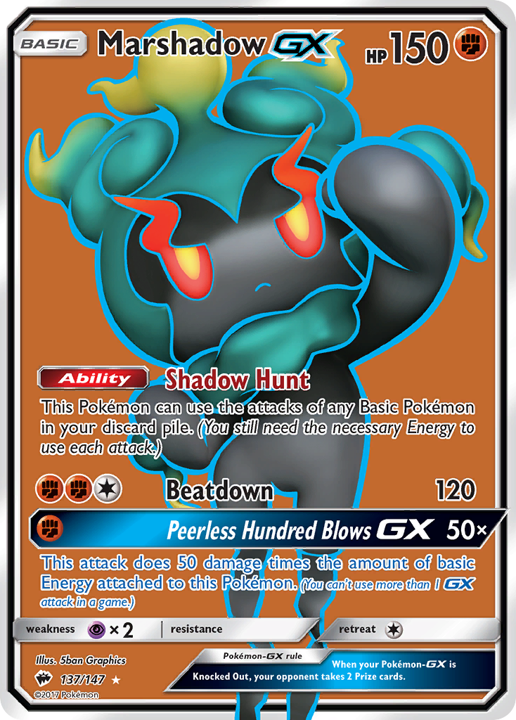 Marshadow GX (137/147) [Sun & Moon: Burning Shadows] - Waypoint Games CA