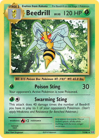 Beedrill (7/108) [XY: Evolutions] - Waypoint Games CA