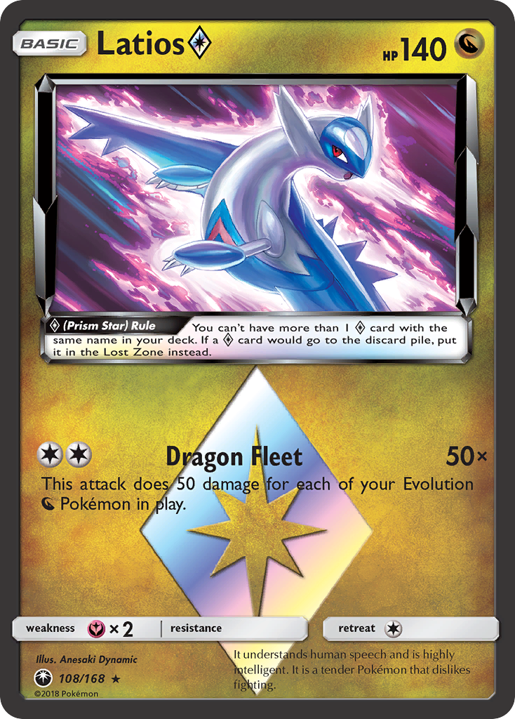Latios (108/168) (Prism Star) [Sun & Moon: Celestial Storm] - Waypoint Games CA