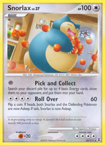 Snorlax (33/111) [Platinum: Rising Rivals] - Waypoint Games CA