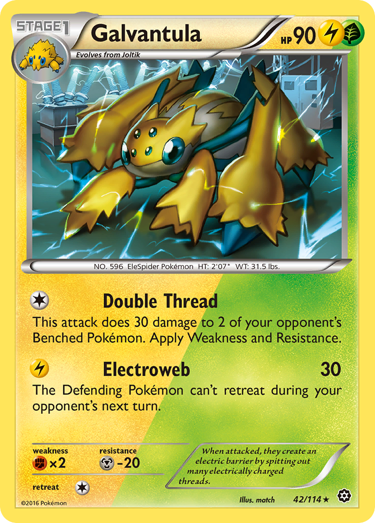 Galvantula (42/114) [XY: Steam Siege] - Waypoint Games CA